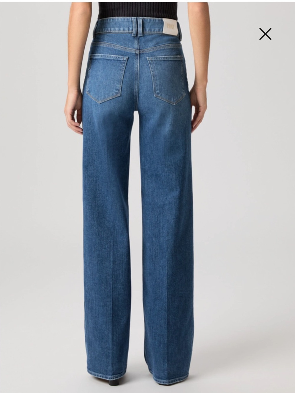 PAIGE Women's Sasha Wide Leg Jeans 28 High Rise Stretch Stefania Distressed 32" - Picture 2 of 14